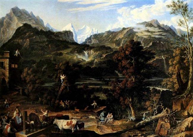 Joseph Anton Koch The Upland near Bern Germany oil painting art